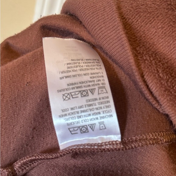 AnyBody Fleece Sweatshirt 4X Mauve Dusty Rose Cozy Pullover Soft Lounge Top - Picture 7 of 7